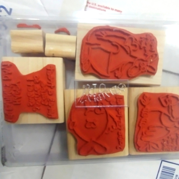 4 rubber stamp sets assorted - 25 individual stamps assorted styles - Picture 3 of 13